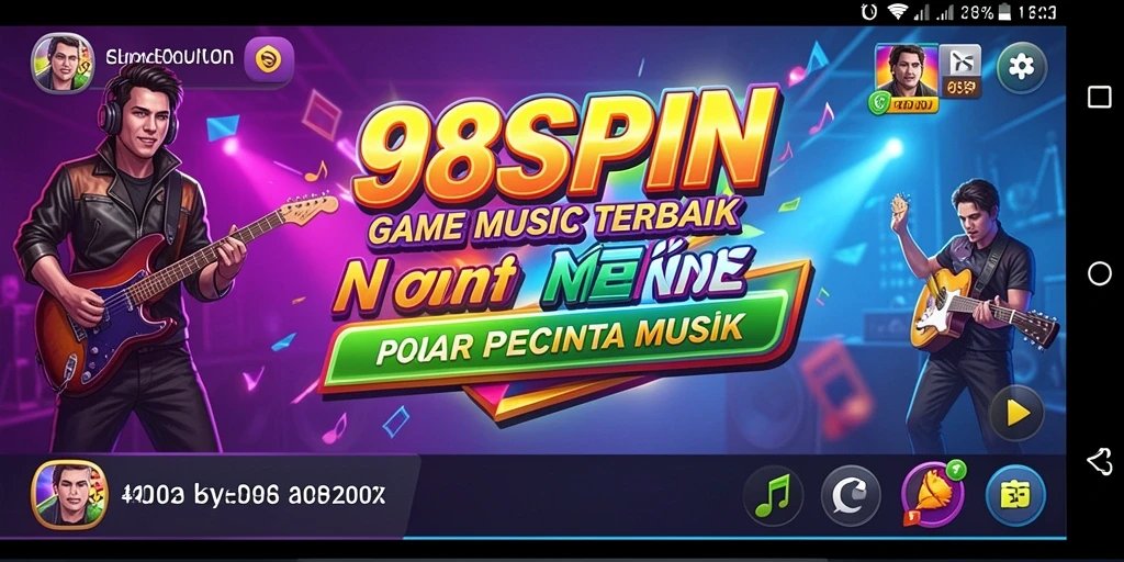 Gameplay seru 98SPIN dengan tantangan musik yang menarik.