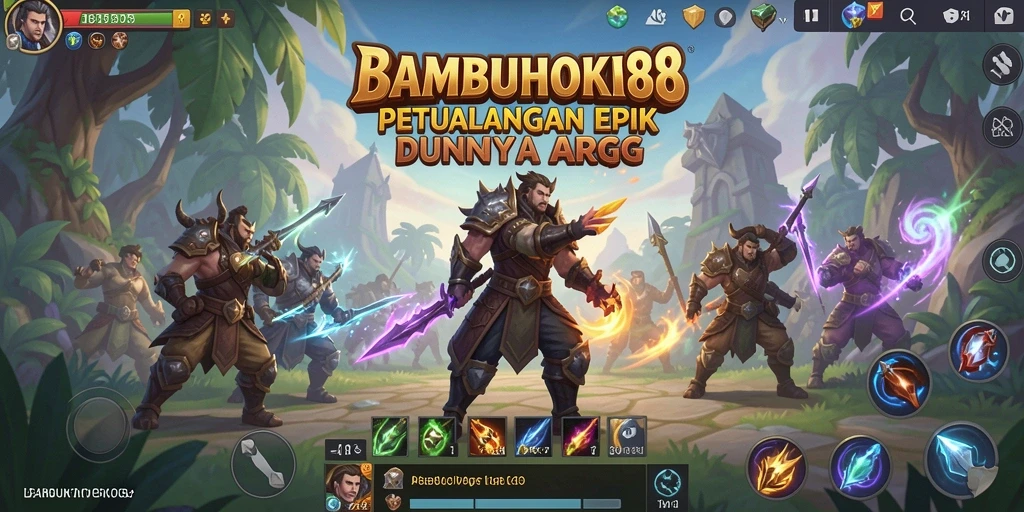 Tampilan gameplay epik dari <strong>BAMBUHOKI88</strong> dengan aksi petualangan yang seru.