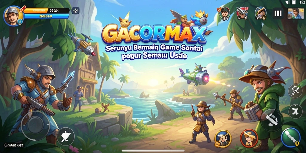 Tampilan gameplay menarik dari GACORMAX yang penuh warna.