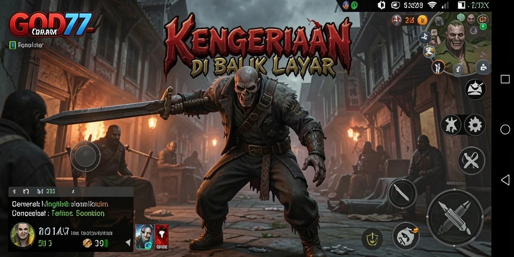 Gameplay menegangkan di dalam kegelapan dengan elemen horor yang mengganggu.
