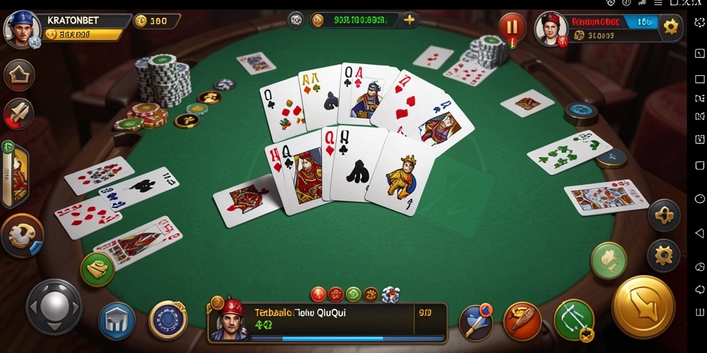 Tampilan gameplay QiuQiu yang menarik dan interaktif.