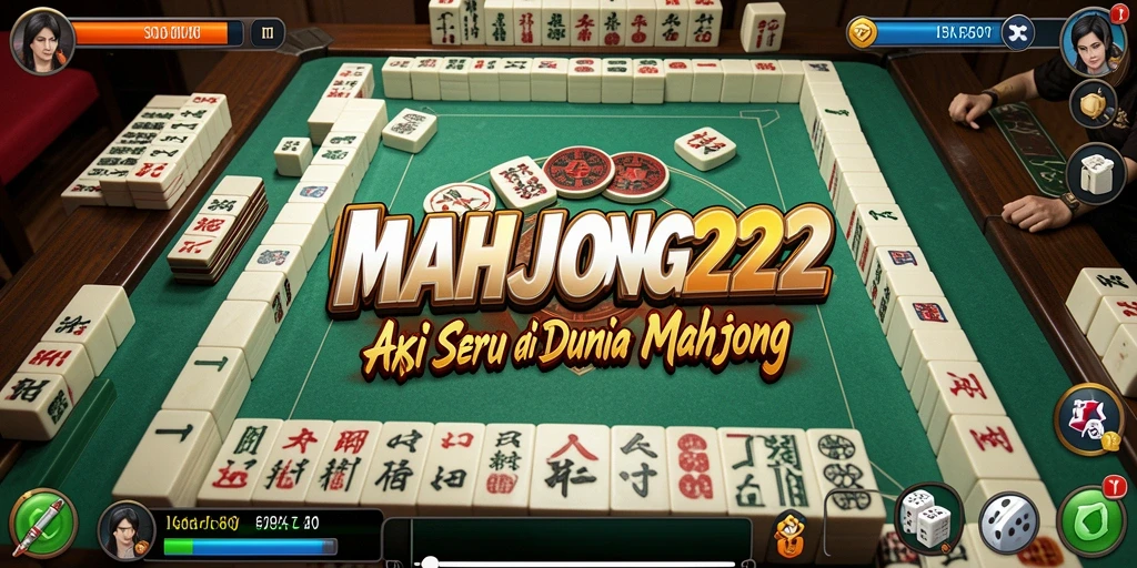 Tampilan gameplay seru dengan aksi cepat di MAHJONG222.