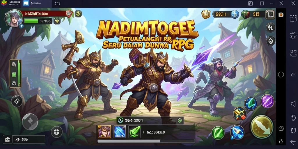 Tampilan gameplay mendebarkan dalam dunia RPG NADIMTOGEL.