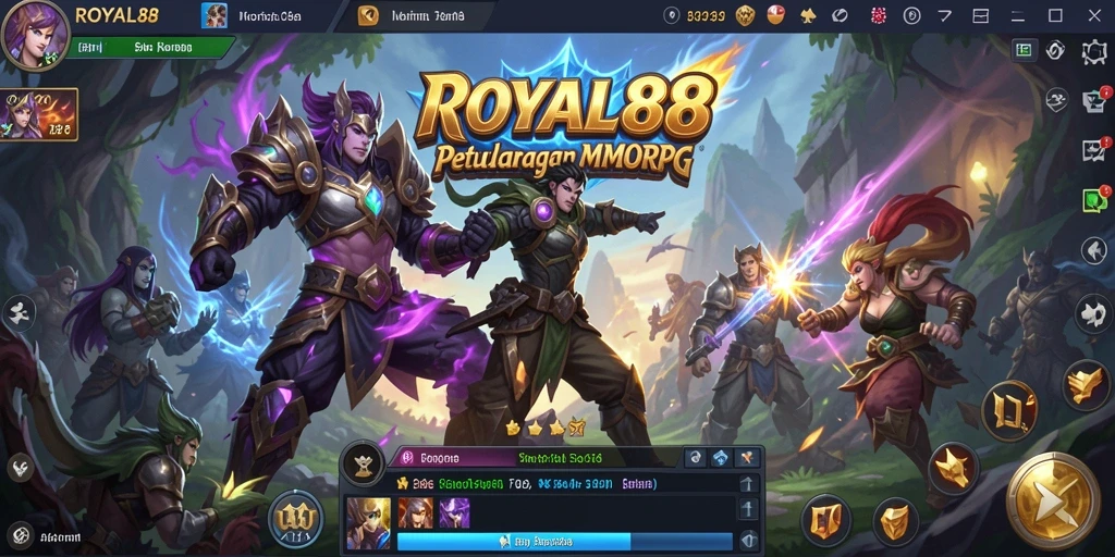 Screenshot utama yang menunjukkan aksi seru dalam ROYAL88.