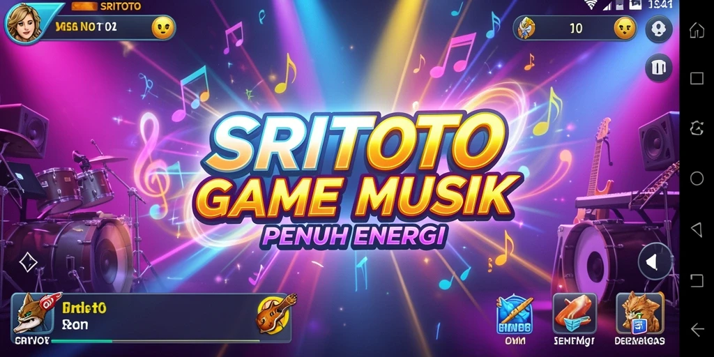 Tampilan gameplay SRITOTO dengan alunan musik yang dinamis.